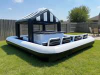 Bar gonflable pliable, comptoir de bar portable gonflable, divertissement en plein air, bar gonflable pour les vacances, le carnaval, les soirées en club