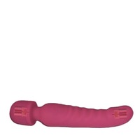 Multifunktionaler Wiederaufladbarer Doppelkopf-Vibrator mit Heizfunktion und Vollgummi-Beschichtung, Leise 40dB, für Erwachsene