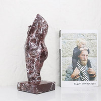 Sculpture abstraite en marbre, artisanat de style nordique, décoration moderne pour salon, art créatif, ornements pour la maison