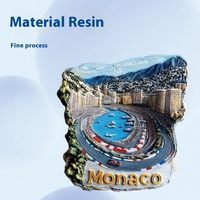Souvenirs touristiques marocains en relief en résine 3D autocollants de réfrigérateur entourant la Méditerranée pour les cérémonies d'accompagnement