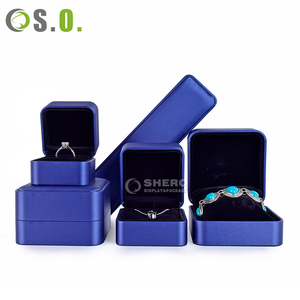 High End Textured Leather <b>Jewelry</b> Box Lid And Base Single Pendant Box With Black Velvet Insert For <b>Jewelry</b> Stor - Product Image 4