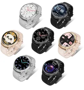 Jam tangan pintar G4, arloji cerdas 1.28 inci layar bulat HD, tombol rotasi, GPS, Monitor denyut jantung, Monitor tidur, panggilan, gelang gerakan