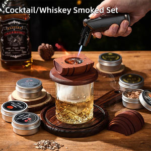 カスタムベストセラー昔ながらの喫煙者木製キットクリスマスギフト4フレーバーカクテルとウイスキー喫煙者セットパーティー喫煙ツール - Product Image 2