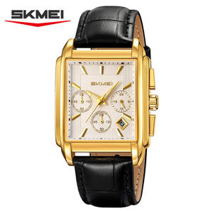 Low MOQ Wholesale Stainless Steel Band Business Men <b>Watches</b> <b>Skmei</b> 2339 High Quality Cheap Price Square Dial Quartz WristWatch - Product Image 5