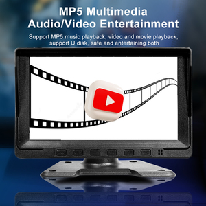 7 Inch 4CH Screen MP5 Player With 4pcs Waterproof HD Night Vision <b>Cameras</b> for Trucks RV, DVR and Parking Aid Kit YB-MP5 Player-X - Product Image 3