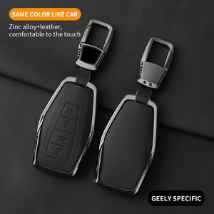 เคสใส่กุญแจรถยนต์หนังสังกะสีอัลลอยใหม่สำหรับ Geely EMGRAND X7 EX7 coolray Atlas Boyue NL3 GT GC9 Borui - Product Image 5