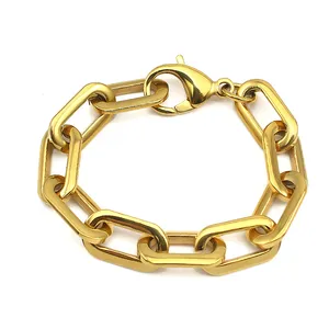 Bracelet de luxe en acier inoxydable pour femmes et hommes, bijou Vintage, anneau large, creux, idéal pour fête de mariage
