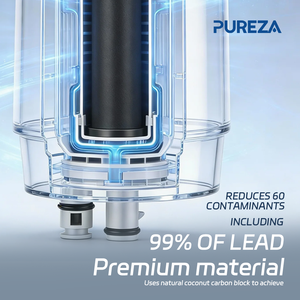 Filtro per Rubinetto in Plastica Pureza, Purificatore d'Acqua per Casa con Cartuccia Anti-Calcare e Anti-Cloro, Compatibile con Bri-ta - Product Image 5
