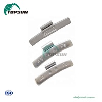 Poids d'équilibrage de roue en fer à Clip TS-Z002 Zinc 5g ~ 60g taille