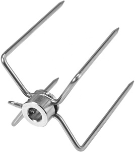 Xách tay <span class=keywords><strong>BBQ</strong></span> phụ kiện Hàn gà chịu nhiệt nướng Rotisserie thịt dĩa cho cắm trại & Than Gà <span class=keywords><strong>BBQ</strong></span> - Product Image 4