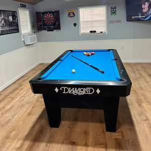 Table de <span class=keywords><strong>billard</strong></span> professionnelle de tournoi en ardoise américaine à prix abordable, avec retour de balles, pour club commercial, 9 pieds - Product Image 2