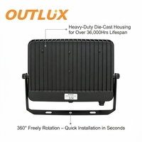 Projecteur LED d'extérieur antidéflagrant IP65 OUTLUX pour la vente en gros, 50W, 150W, 200W, 300W, 400W