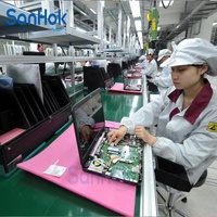 Baru sepenuhnya otomatis papan perkakas rantai kecepatan konveyor Laptop lini produksi dengan garis pengujian untuk pabrik manufaktur