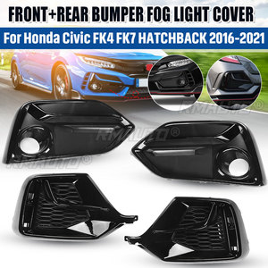 ฝาครอบตะแกรงไฟตัดหมอกหน้า+หลังรถยนต์ 4 ชิ้น สำหรับ Honda Civic 5 ประตู FK4 FK7 Hatchback ปี 2016-2021 - Product Image 1