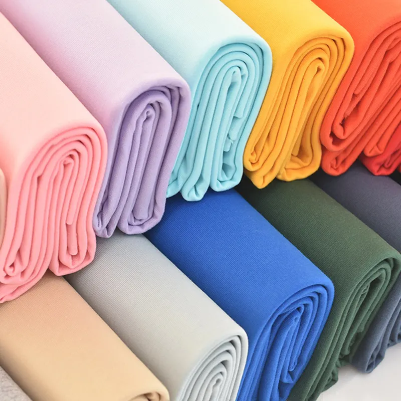 Good Quality Strong Thick 320 GSM Looped Cotton Bamboo Spandex Blended Terry Fleece Fabric