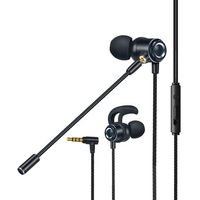 Produsen Headphone In-Ear untuk Game E-sport Headset Earphone Kabel untuk Ponsel Komputer PS4 PS5 dengan Mic
