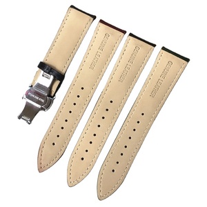 <span class=keywords><strong>Cinturino</strong></span> per orologio da uomo in <span class=keywords><strong>pelle</strong></span> cordovan <span class=keywords><strong>verde</strong></span> liscio di fascia alta da 22mm con <span class=keywords><strong>cinturino</strong></span> in <span class=keywords><strong>pelle</strong></span> pieno fiore con chiusura a farfalla di distribuzione - Product Image 3