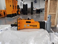 Marteau hydraulique SB10, brise-roche à ouverture supérieure, jaune, compatible avec les mini-excavatrices KUBOTA YANMAR TAKEUCHI, certifié CE ISO, 0.8-2.5