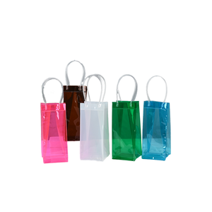 Hafif çevre dostu PVC buz torbası ile temizle yuvarlak yalıtımlı şarap soğutucu mektup desen 30L kapasiteli plastik vinil tüp - Product Image 2