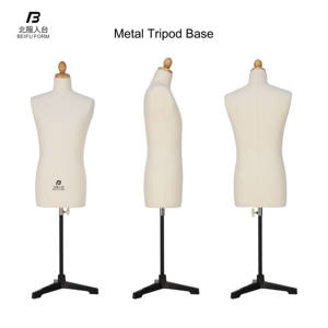 Maniquí Masculino de Medio Cuerpo Beifuform, Maniquí de Vestir a Media Escala, Miniatura 1/2, Muñeco Masculino sin Piernas en Oferta para Sastrería - Product Image 6