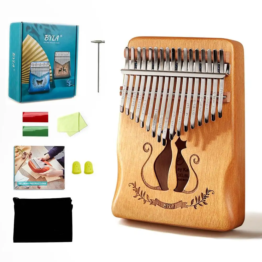 best selling wholesale wooden thumb piano musical instrument apelila kalimba india