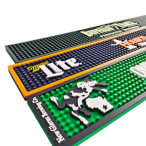 Custom Branded <b>Silicone</b> PVC Bar <b>Mat</b> Beer Rail <b>Mat</b> Drip Tray Non Slip Service <b>Mat</b> Table <b>Mat</b> Coaster Placemat Bartender Pad - Product Image 6