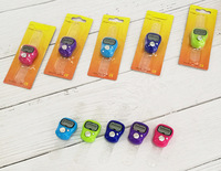 Mini compteur de doigts à cinq chiffres, bague anti-stress avec design de petite carte