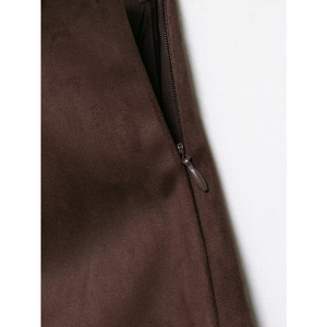 Shorts décontractés pour femmes, nouvelle collection été 2026, <span class=keywords><strong>chic</strong></span> et tendance, respirants, en tissu peigné, avec rivets, style vintage, taille mi-haute, fermeture éclair latérale - Product Image 3