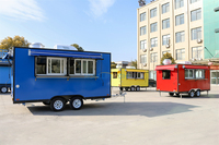 HONLU Remorques alimentaires mobiles de 13 pieds Petit camion à café avec cuisine complète Équipement de restaurants commerciaux Réduction tarifaire à vendre
