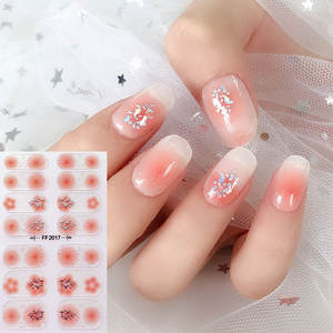 Fournitures <span class=keywords><strong>pour</strong></span> les ongles Full Wraps Gel Vernis à ongles Stickers <span class=keywords><strong>Patch</strong></span> 3D Semi-Durci Gel Nail Stickers - Product Image 5