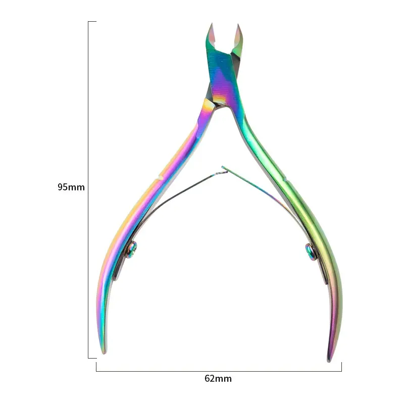 Thép không gỉ đầy màu sắc lớp biểu bì nipper làm móng tay kéo lớp biểu bì cắt tông đơ da chết loại bỏ móng chân máy cắt Công cụ thiết lập