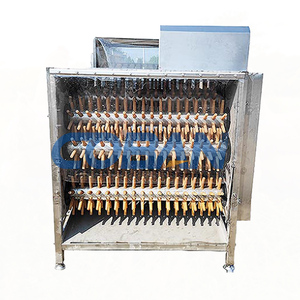 Plumeuse à haute vitesse pour volailles, machine à plumer les poulets, cailles et pigeons, échaudeuse 200-300 oiseaux/lot - Product Image 1