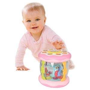 Jacko Toys Vert et Rose Couleur Mixte Rotation Éducative Musique Tambour Modèle Jouets pour Enfants - Product Image 6