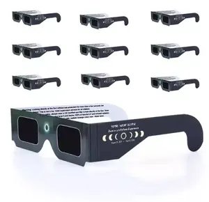 Fábrica de venda direta Solar Eclipse Óculos CE & ISO Certified, Eclipse Shades proteger os olhos de raios nocivos durante o Eclipse