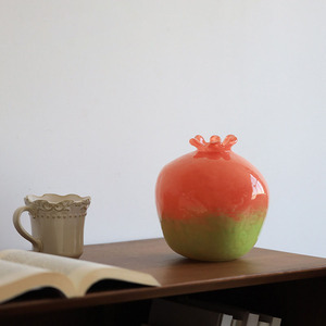 Jarrón de Vidrio Creativo de Dos Colores con Diseño de <span class=keywords><strong>Granada</strong></span> para Decoración del Hogar - Product Image 4