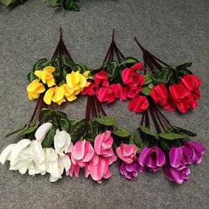 ดอกไซคลาเมนประดิษฐ์ Queyiyi ขนาด 30 ซม.-100 ซม. หลายสี ของตกแต่งบ้าน อุปกรณ์ประกอบฉากถ่ายภาพ - Product Image 4