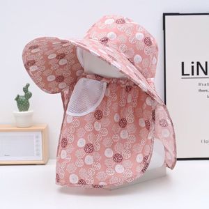 Summer Women's Detachable Wide Brim Sun <b>Hat</b> With Neck Cover Breathable Foldable Bucket <b>Hat</b> For Outdoor Sun Protection - Product Image 2