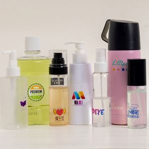 <b>UV</b> Resistant Durable Custom Shape <b>UV</b> Laminate <b>Sticker</b> with Glossy <b>UV</b> Coating for Cosmetic Jars - Product Image 1