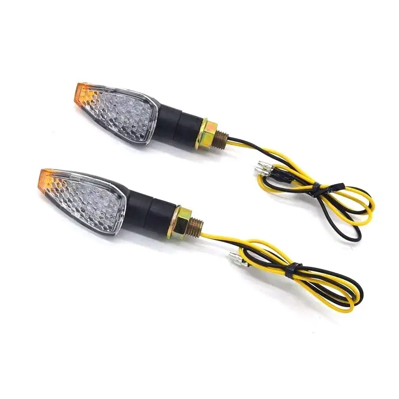 1 Par Motocicleta LED Turn Signal Lights 12V Indicador Âmbar Piscar Passando Luzes Universal para Yamaha Honda Suzuki