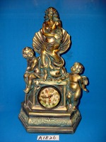 Horloge de bureau en résine Art Déco antique, décoration pour femmes, mouvement électronique à quartz, affichage à aiguilles, décoration de Noël