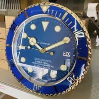 Grand Horloge Murale Analogique de Luxe à Quartz, Mécanisme Silencieux, Décoration Moderne pour Salon, avec Calendriers, Radio et Style Art Déco