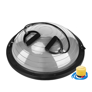 PP + PVC setengah-<span class=keywords><strong>ball</strong></span> Set untuk Yoga kebugaran pembakar lemak bola latihan dengan pompa kaki inti memperkuat bola keseimbangan - Product Image 2