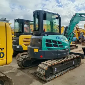 Mini-excavatrice d'origine de 5 tonnes à vendre, mini-excavatrice hydraulique d'occasion Kobelco, machine Kobelco Sk55 - Product Image 6