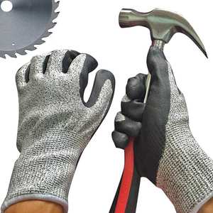 NMSHIELD Ansi <span class=keywords><strong>Cut</strong></span> A3 Resistente a cortes Sandy Nitrile EN388 Corte Nivel 5 Seguridad Construcción Guantes de trabajo industrial - Product Image 5