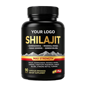 OEM/ODM Complejo de Shilajit y Ashwagandha de 60 Cápsulas, Suplemento Dietético Diario de Alta Potencia - Product Image 1
