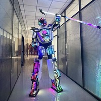 Costume de robot humain à effets lumineux, Mecha lumineux portable pour exposition, convention, cosplay, activité commerciale, sur mesure