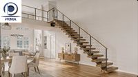 Escalier robuste, tendance, élégant, contemporain, chic, populaire, minimaliste, de qualité supérieure, en gros