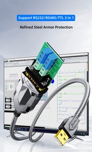 Dtech iot5079a 1.8M <span class=keywords><strong>USB</strong></span> Nam để <span class=keywords><strong>RS232</strong></span> RS485 TTL nam áo giáp cổng nối tiếp thiết bị chuyển đổi cáp - Product Image 5