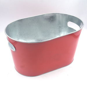 工場直送 亜鉛メッキ金属製ワインクーラーバケツ 大型10L ビール缶用アイスバケツ パーティー用 - Product Image 3