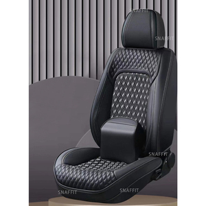 Housses de siège de voiture 9D, quatre saisons, universelles, en cuir, design tendance, housse de siège de voiture personnalisée, cinq sièges complets - Product Image 3